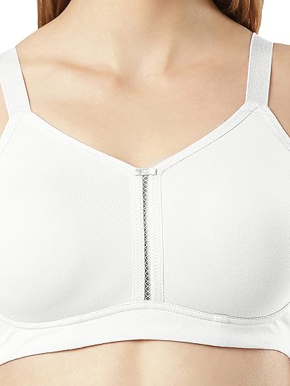Jockey ES27 Women’s Wirefree Minimizer Cotton Bra – Full Coverage with Broad Wings